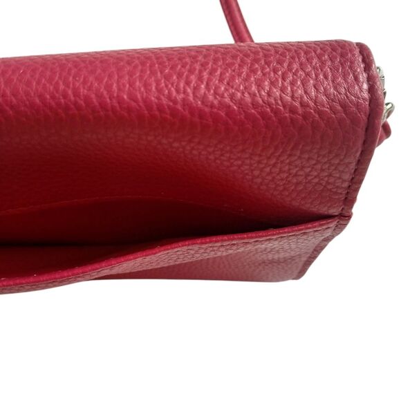 Giani Bernini's Crossbody Bag Hot Pink Rosettes Adjustable Straps Slip Pockets - Picture 7 of 15